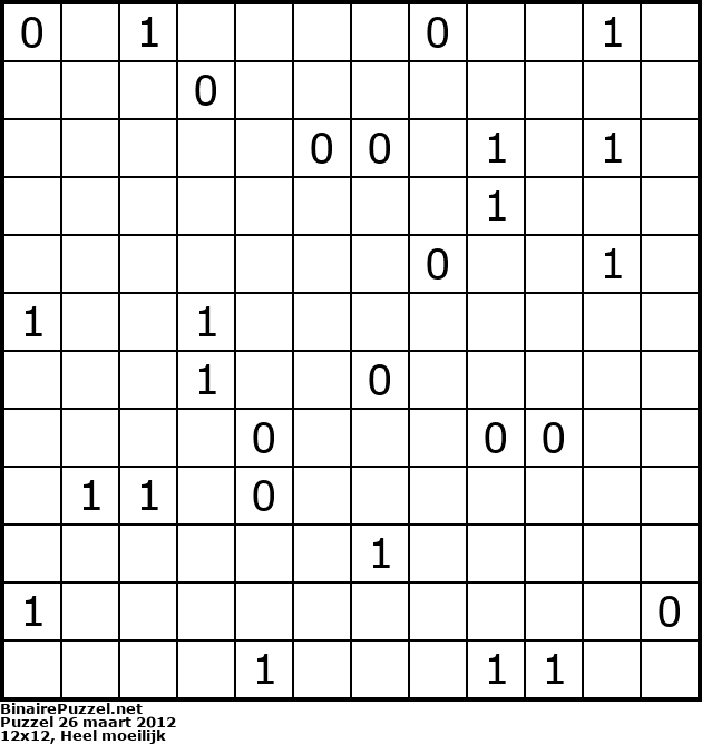 Binaire Puzzel
