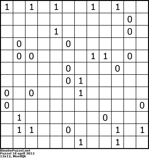 Binaire Puzzel