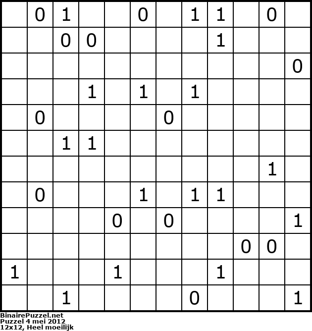 Binaire Puzzel