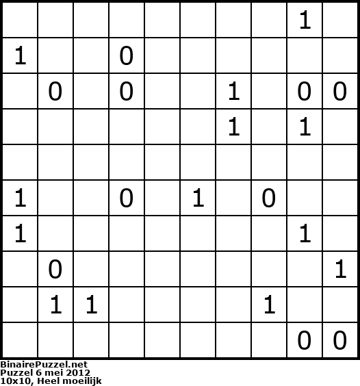 Binaire Puzzel
