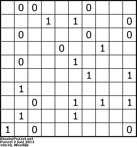 Binaire Puzzel