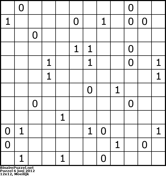 Binaire Puzzel