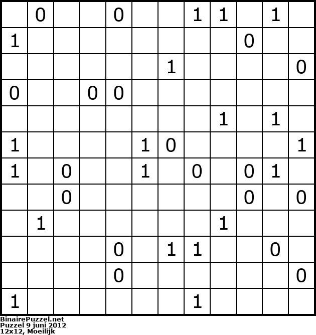 Binaire Puzzel