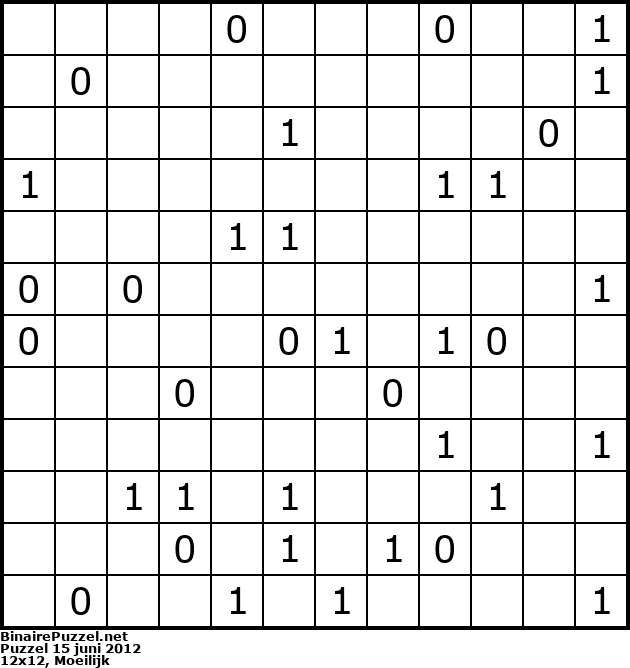 Binaire Puzzel