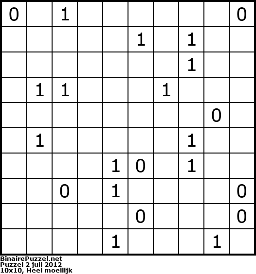 Binaire Puzzel