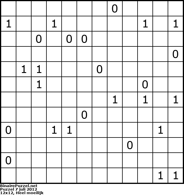 Binaire Puzzel