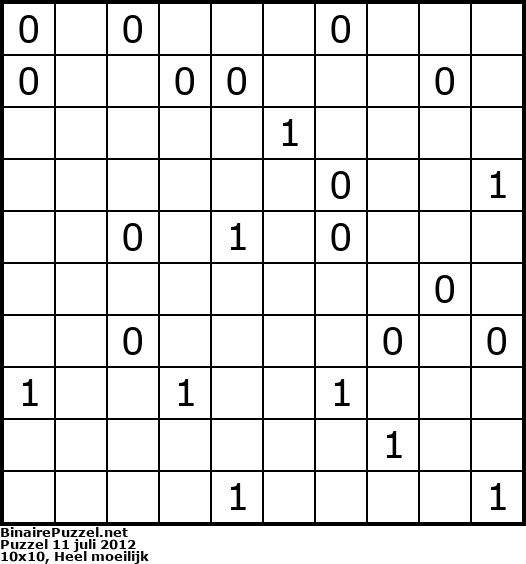Binaire Puzzel
