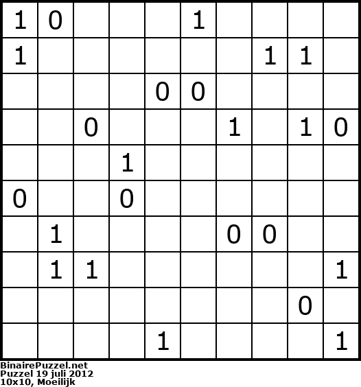 Binaire Puzzel