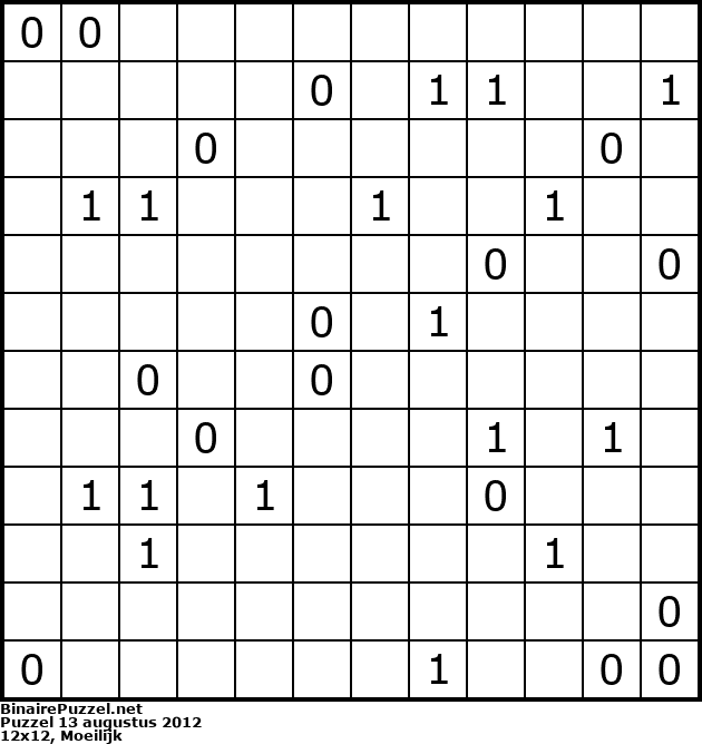 Binaire Puzzel