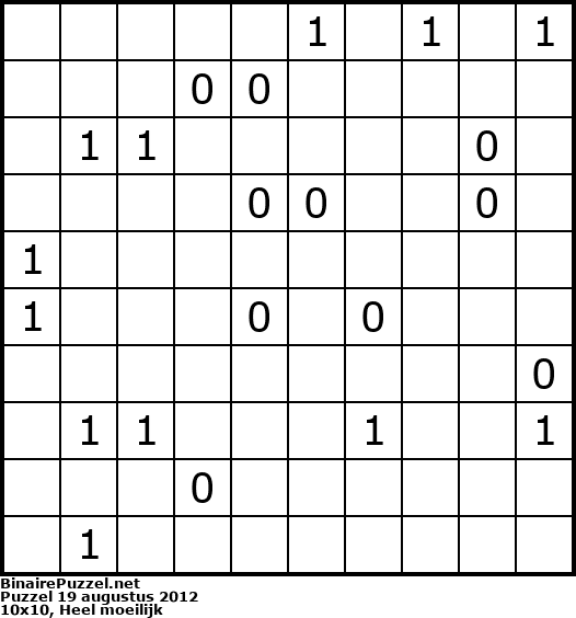 Binaire Puzzel