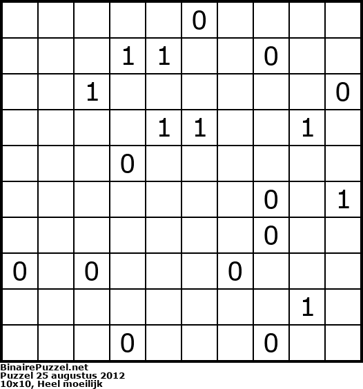 Binaire Puzzel