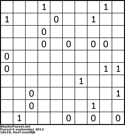 Binaire Puzzel