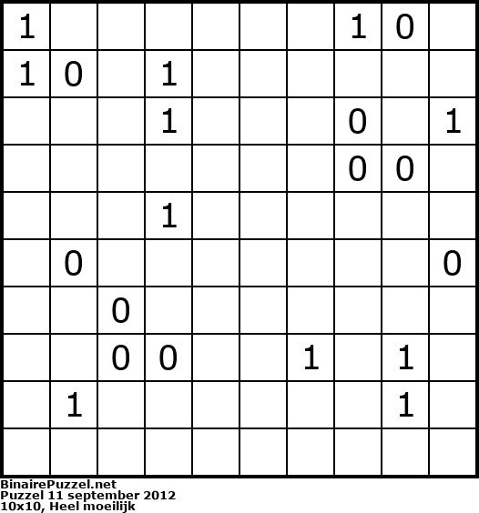 Binaire Puzzel