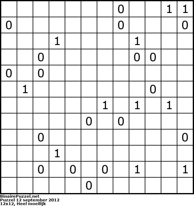 Binaire Puzzel