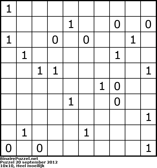 Binaire Puzzel