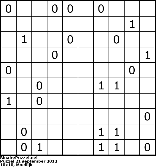 Binaire Puzzel