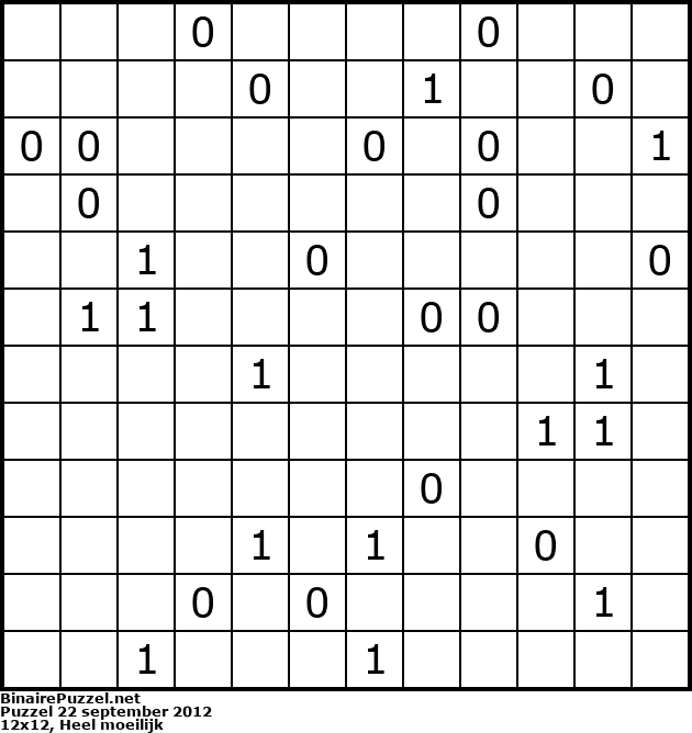 Binaire Puzzel