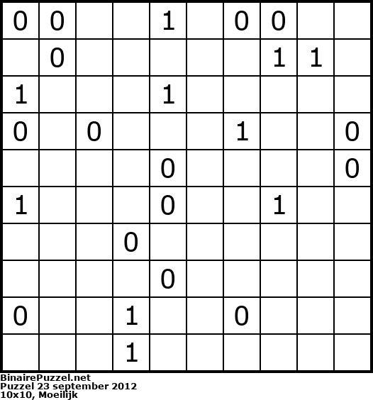Binaire Puzzel