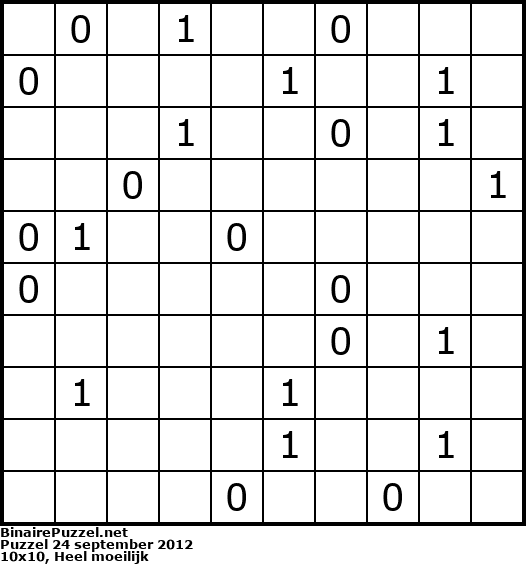 Binaire Puzzel