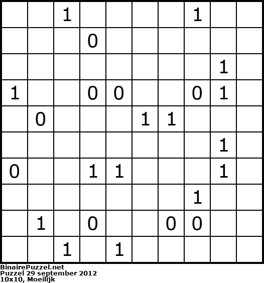 Binaire Puzzel