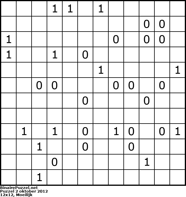 Binaire Puzzel