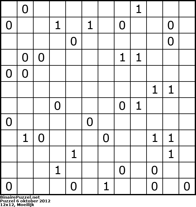 Binaire Puzzel