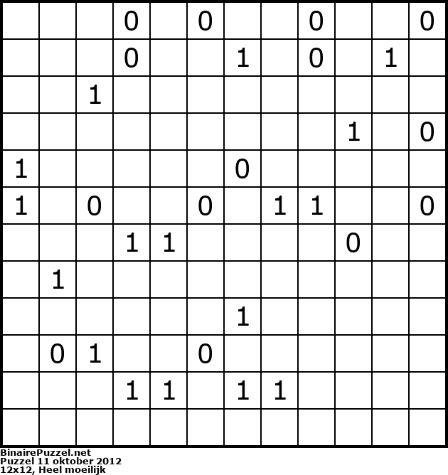 Binaire Puzzel