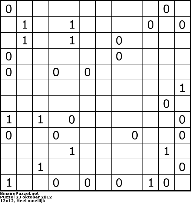 Binaire Puzzel