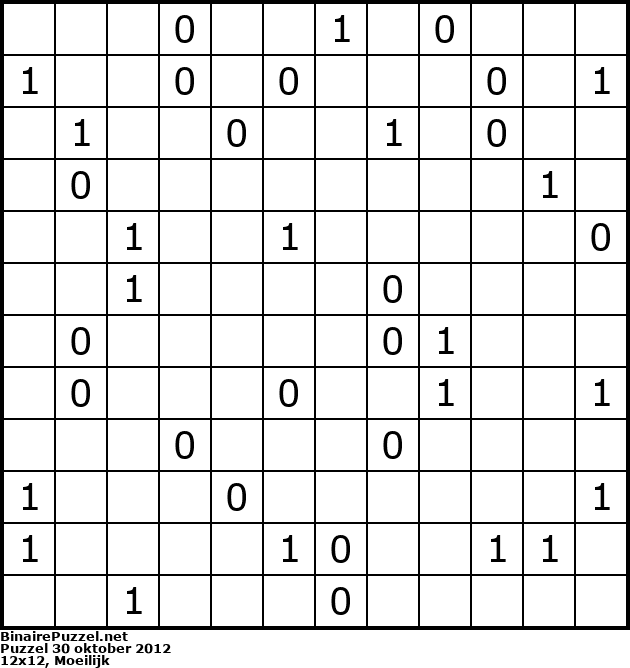 Binaire Puzzel