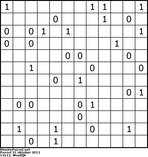 Binaire Puzzel