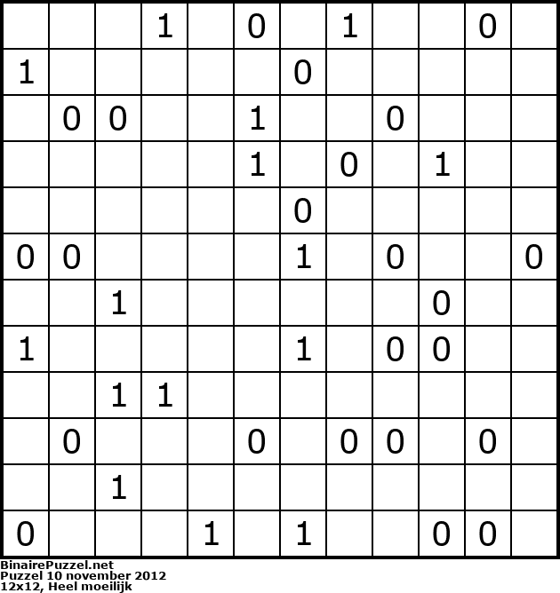 Binaire Puzzel