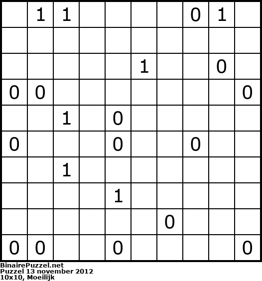 Binaire Puzzel