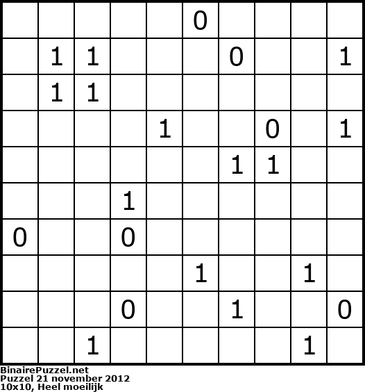 Binaire Puzzel
