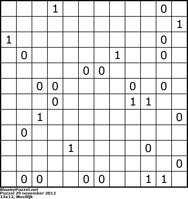 Binaire Puzzel