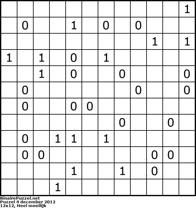 Binaire Puzzel