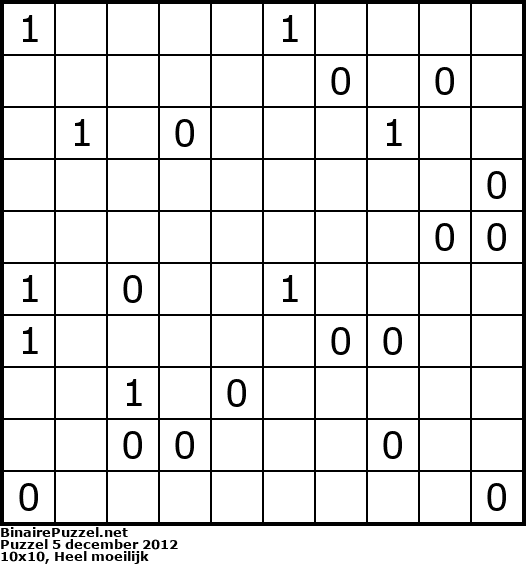Binaire Puzzel