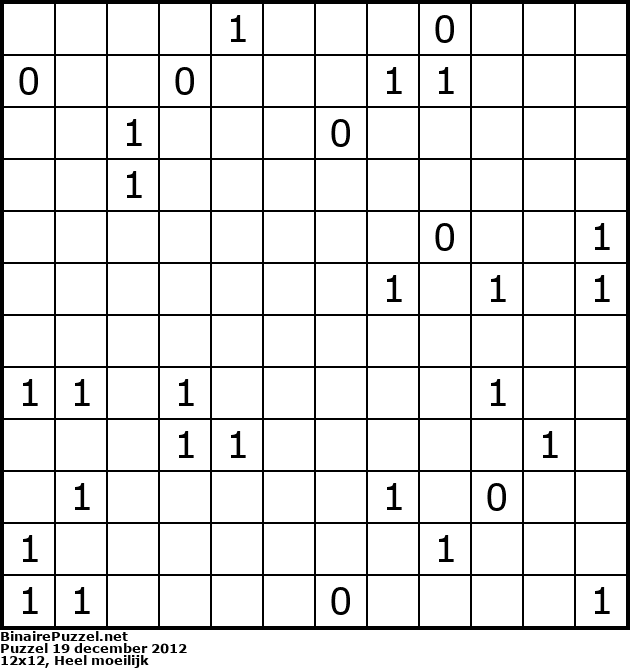 Binaire Puzzel