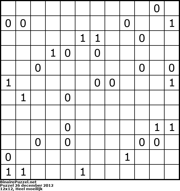 Binaire Puzzel