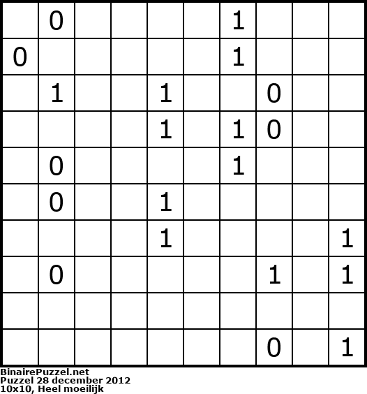 Binaire Puzzel