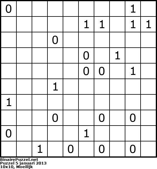 Binaire Puzzel