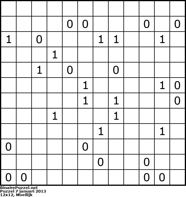 Binaire Puzzel