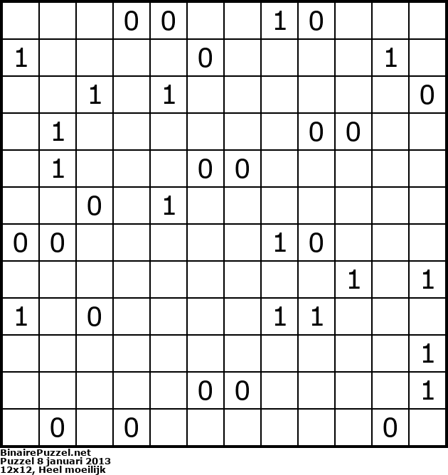 Binaire Puzzel