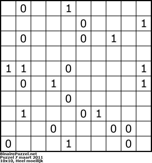 Binaire Puzzel