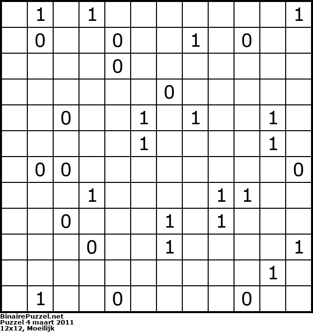 Binaire Puzzel