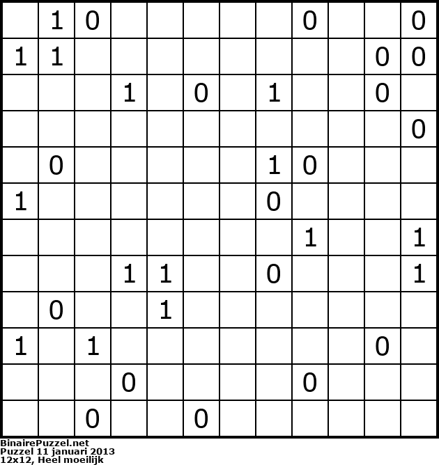 Binaire Puzzel