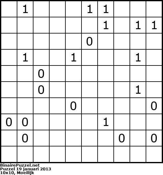 Binaire Puzzel