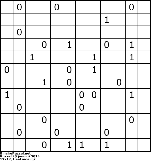 Binaire Puzzel