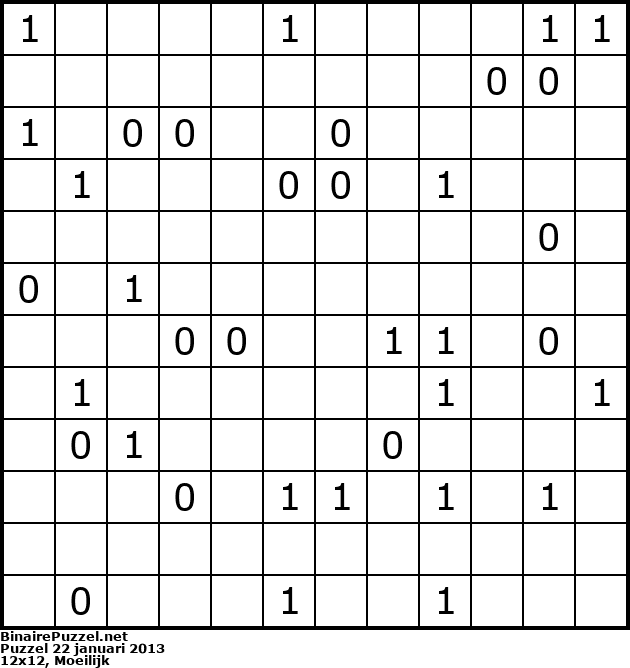 Binaire Puzzel
