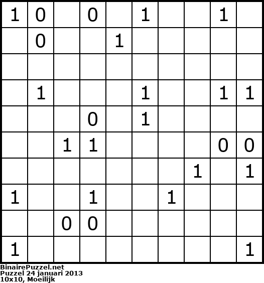 Binaire Puzzel