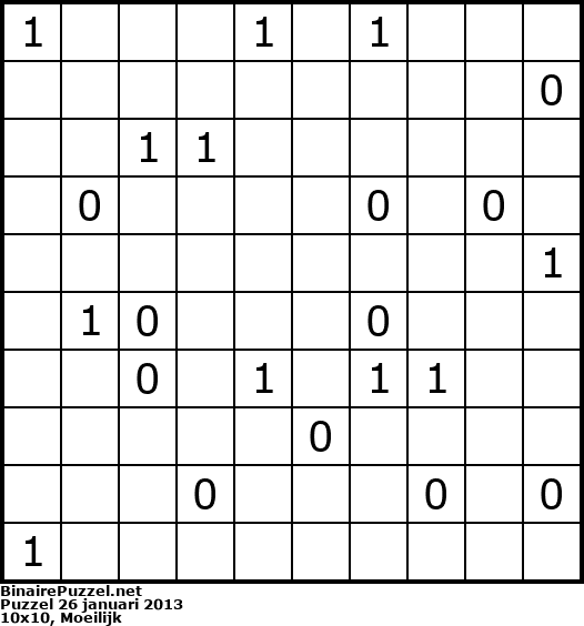 Binaire Puzzel